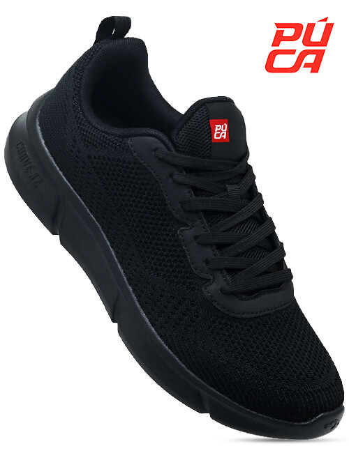 Puca[PS5]KRACKER-Black-Gents-Shoes-40