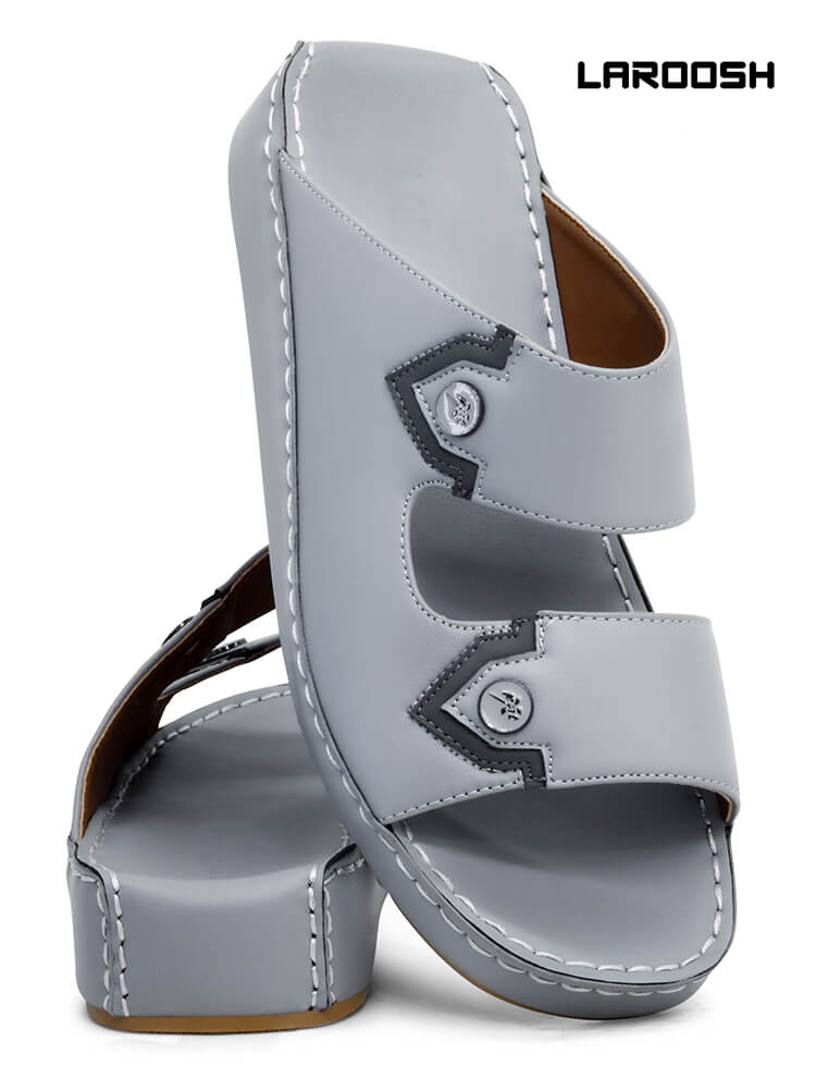 Laroosh[LA38]M131-Gray-Gents-Arabic-Sandal-40