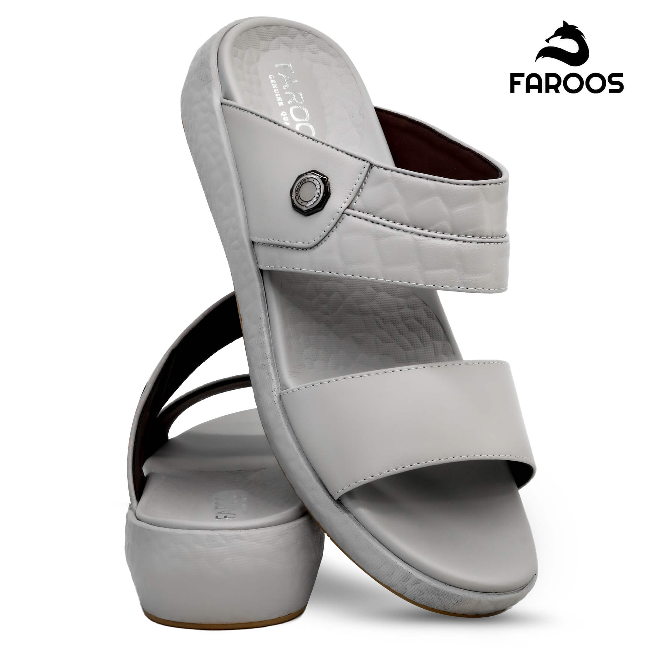 Faroos[F237]M053-Stone-Gents-Arabic-Sandal-40