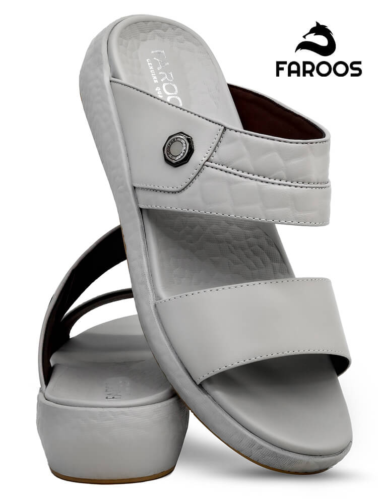 Faroos[F237]M053-Stone-Gents-Arabic-Sandal-40