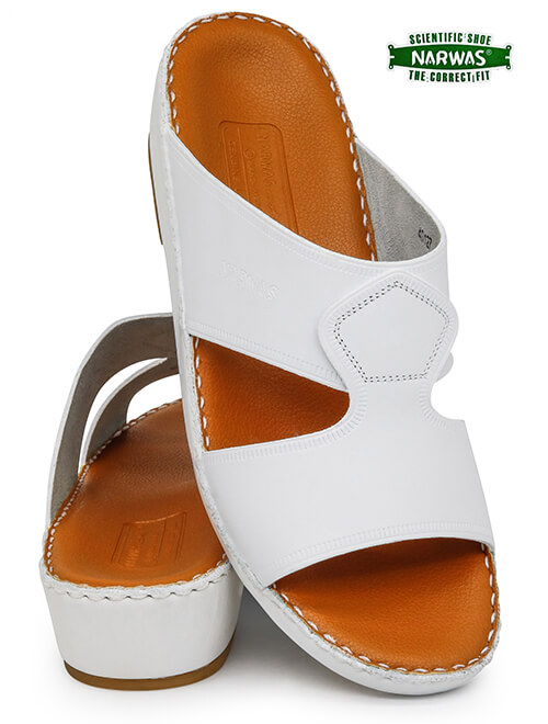 Narwas [F] 1000 White Tan Gents Sandal
